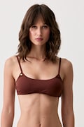 United Colors of Benetton plavková podprsenka dámská hnědá 3P6H5R1MQ