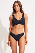 Seafolly σλιπ μπικίνι γυναικεία Twist σκούρα μπλε 44320-942