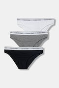 Calvin Klein Underwear chiloți pentru femei, din bumbac cu elastan pachet de 3 gri G80G800728