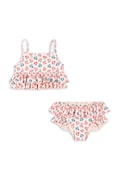 Konges Sløjd dwuczęściowy strój kąpielowy dziecięcy MANUCA FRILL BIKINI GRS kolor różowy KS104985