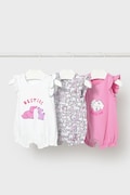 Παιδικές πιτζάμες Mayoral Newborn 3-pack χρώμα: ροζ, 1731