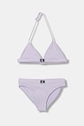 Calvin Klein Jeans detské dvojdielne plavky fialová farba KY0KY00092