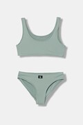 Calvin Klein Jeans strój kąpielowy dwuczęściowy dziecięcy zielony KY0KY00093
