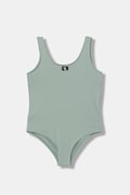 Calvin Klein Jeans strój kąpielowy jednoczęściowy dziecięcy zielony KY0KY00099