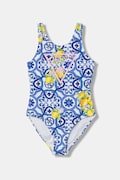 Guess strój kąpielowy jednoczęściowy dziecięcy niebieski J6GZ32 MC052