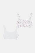 United Colors of Benetton biustonosz dziecięcy bawełniany 2-pack biały 3RDW0R00A