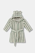 Liewood halat de baie din bumbac pentru copii Lily Bathrobe culoarea verde, LW20667