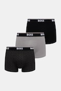 BOSS bokserki męskie bawełniane z elastanem Trunk 3P Power Desig 3-pack szare 50554443