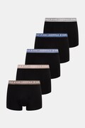 Karl Lagerfeld přiléhavé boxerky pánské bavlněné s elastanem LOGO TRUNK 5-pack černé B1M47030