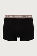 Karl Lagerfeld bokserki dopasowane męskie bawełniane z elastanem LOGO TRUNK 5-pack czarne B1M47030