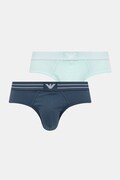 Emporio Armani Underwear slipy męskie bawełniane z elastanem 2-pack zielone EM000401 AF18884