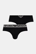 Emporio Armani Underwear slipy męskie bawełniane z elastanem 2-pack czarne EM000251 AF18881
