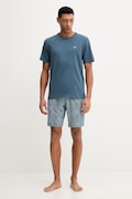 Bavlnené pyžamo Emporio Armani Underwear tmavomodrá farba, vzorovaná, EM000399 AF18885