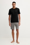 Bavlnené pyžamo Emporio Armani Underwear čierna farba, vzorovaná, EM000399 AF18885