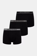 Emporio Armani Underwear priliehavé boxerky pánske 3-pak čierne EM000259 AF20669