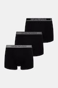 Emporio Armani Underwear priliehavé boxerky pánske 3-pak čierne EM000259 AF20669