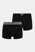 Emporio Armani Underwear bokserki męskie bawełniane z elastanem 2-pack czarne EM000252 AF18881