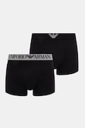 Emporio Armani Underwear bokserki męskie bawełniane z elastanem 2-pack czarne EM000252 AF18881