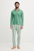 United Colors of Benetton пижама мъжка памучна зелена 3MFL4P035