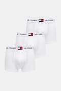 Tommy Hilfiger boxerky pánske bavlnené s elastanom 3-pak biele UM0UM03835