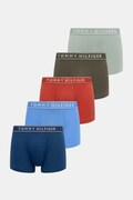 Tommy Hilfiger oprijete moške boksarice bombažne z elastanom paket 5 kosov modre UM0UM03906
