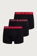 Tommy Hilfiger bokserki dopasowane męskie bawełniane z elastanem 3-pack czarne UM0UM03908
