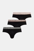 Karl Lagerfeld slipy pánské bavlněné s elastanem 3-pack černé A1M47018