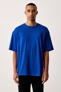 HUGO férfi pamut póló TIKI T-SHIRT türkiz 50561117