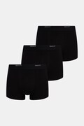 Gant bokserki dopasowane męskie bawełniane z elastanem 3-pack czarne 900003333