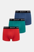 Gant bokserki dopasowane męskie bawełniane z elastanem 3-pack niebieskie 902613003
