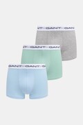 Gant bokserki dopasowane męskie bawełniane z elastanem 3-pack szare 902613003