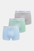 Gant bokserki dopasowane męskie bawełniane z elastanem 3-pack szare 902613003