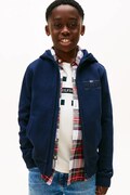 Tommy Hilfiger bluza dziecięca kolor granatowy z kapturem gładka KB0KB10362