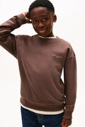 Детски суичър Tommy Hilfiger в кафяво с принт KS0KS00665