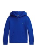 Polo Ralph Lauren felpa per bambini colore blu navy con cappuccio con applicazione 323749954500