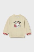Mayoral bluza dziecięca kolor beżowy z nadrukiem 1402