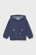 Mayoral bluza niemowlęca kolor granatowy z kapturem z nadrukiem 1407
