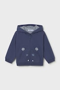 Mayoral bluza niemowlęca kolor granatowy z kapturem z nadrukiem 1407