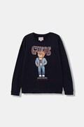 Guess bluza bawełniana dziecięca kolor granatowy z aplikacją L6RQ05 KAD74