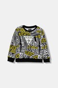 Guess bluza bawełniana dziecięca kolor czarny wzorzysta N6RQ00 KA6R4