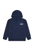 Levi's bluza dziecięca CLASSIC AND CLEAN HOODIE kolor granatowy z kapturem gładka 8EP584