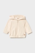 Mayoral Newborn bluză bebe culoarea bej, cu glugă, uni, 1488