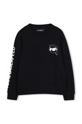 Παιδική μπλούζα Karl Lagerfeld χρώμα: μαύρο, Z31088