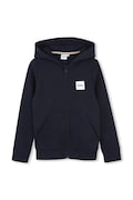 BOSS bluza dziecięca z bawełny granatowa J52945
