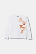 Guess bluza bawełniana dziecięca kolor biały z aplikacją L6GQ02 KA6R4