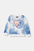 Детски памучен суичър Guess в синьо с десен N6GQ00 KA6R4
