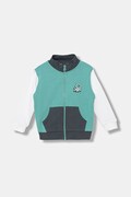 United Colors of Benetton Rozepínací mikina dětská bavlněná tyrkysová 3J70G504A