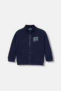 United Colors of Benetton rozepínací mikina dětská bavlněná námořnická modř 3J70G504A
