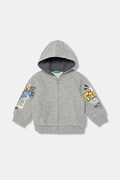 United Colors of Benetton jopica s kapuco otroška bombažna siva 3PLGG504E