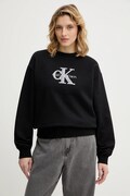 Calvin Klein Jeans bluza damska kolor czarny z aplikacją LV047E825G